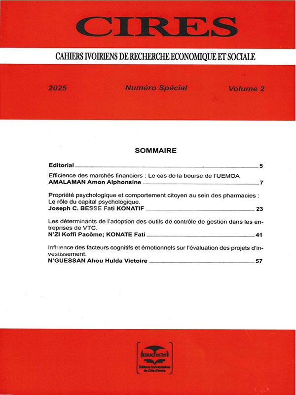 les chaiers du CIRES