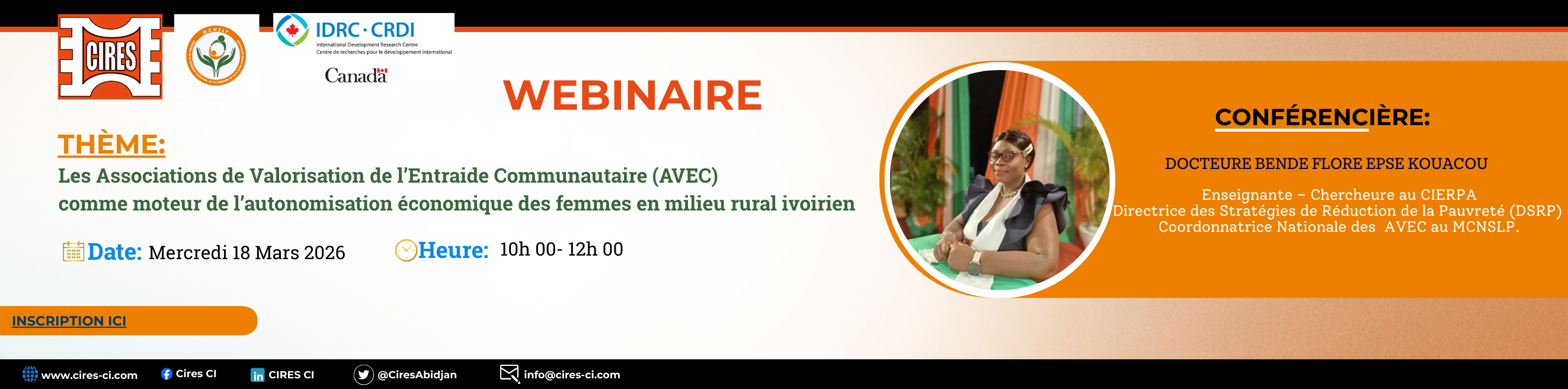 Webbinaire - Les Associations de Valorisation de l’Entraide Communautaire (AVEC) comme moteur de l’autonomisation économique des femmes en milieu rural ivoirien