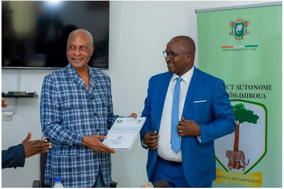 LA CEREMONIE DE REMISE DU RAPPORT FINAL DE L’ETUDE STRATEGIQUE SUR LES LEVIERS DE CONSOLIDATION DE LA COHESION SOCIALE DANS LE DISTRICT AUTONOME DU GÔH-DJIBOUA